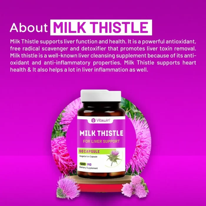 vitawin milk thistle capsules details