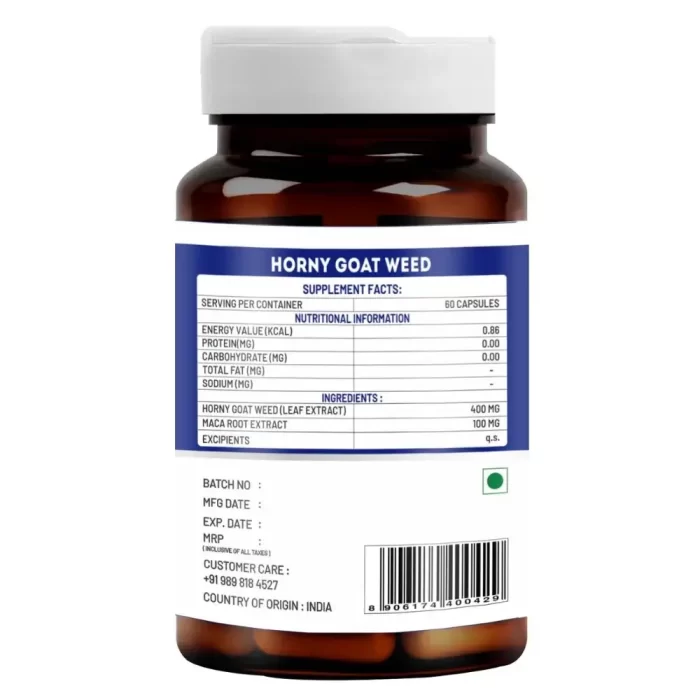 vitawin horny goat weed capsules nutritional value