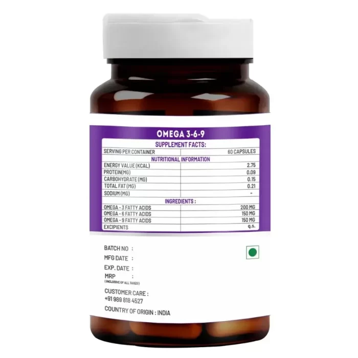 vitawin omega 3 6 9 capsules nutritional value