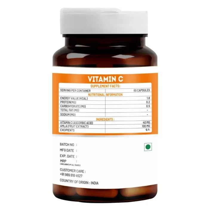 vitawin vitamin c capsules nutritional value