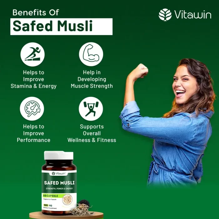 vitawin safed musli capsules benefits