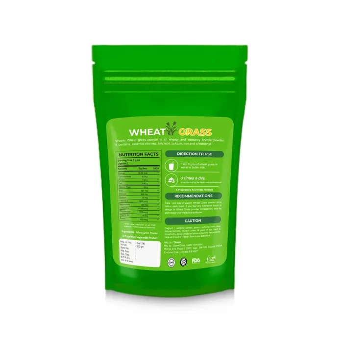 wheat grass ayurvedic powder details